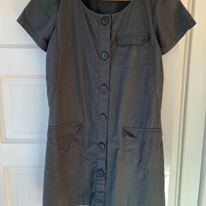 A.P.C. Charcoal Short Sleeve Dress